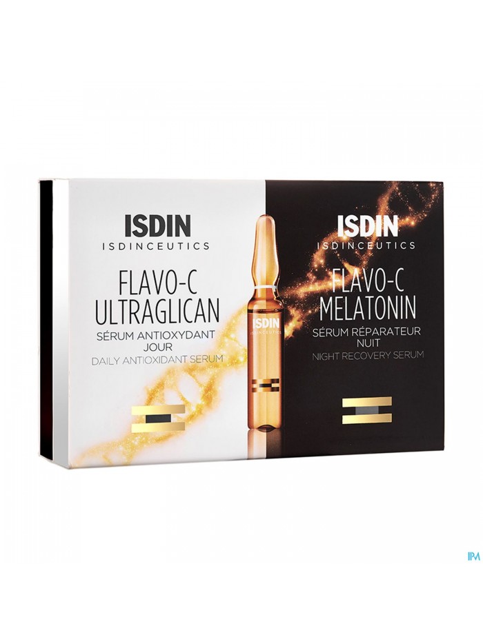 Isdinceutics Flavo-c Melat.+ultraglican Amp 10+10