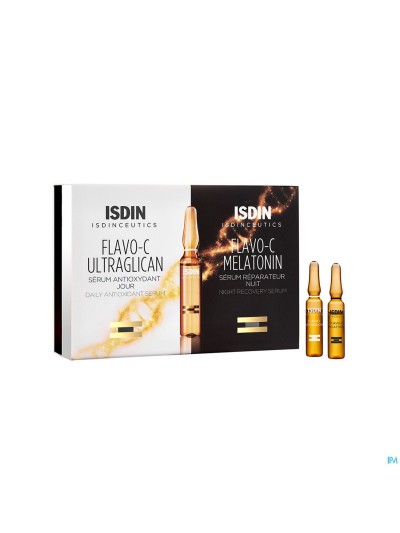 Isdinceutics Flavo-c Melat.+ultraglican Amp 10+10