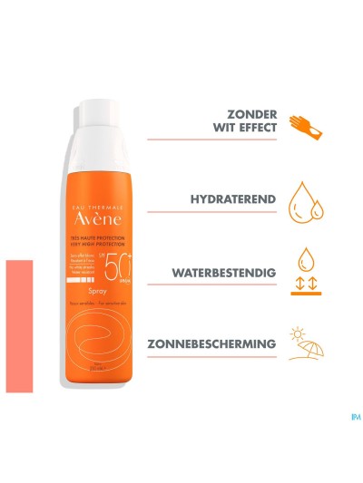 Avene Zonnespray Ip50+ 200ml Nf