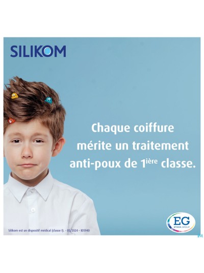 Silikom Once Shampooing Contre poux&lentes 200ml 