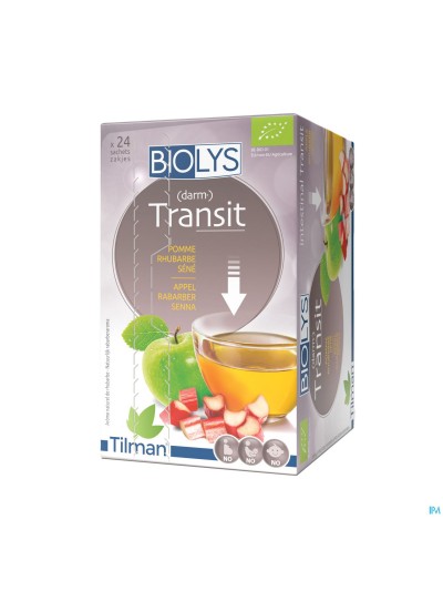Biolys Pomme Rhubarbe Sene Sach 24