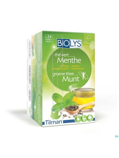 Biolys Groene Thee Munt Zakje 24