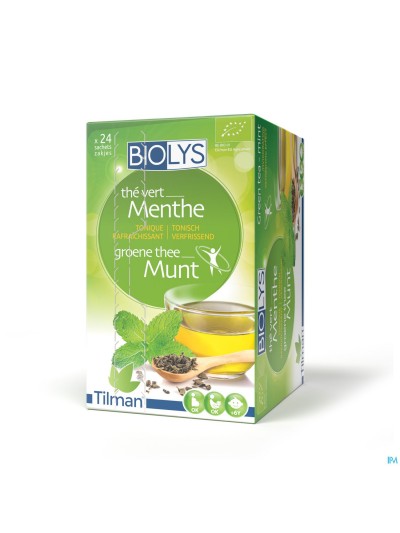 Biolys Groene Thee Munt Zakje 24