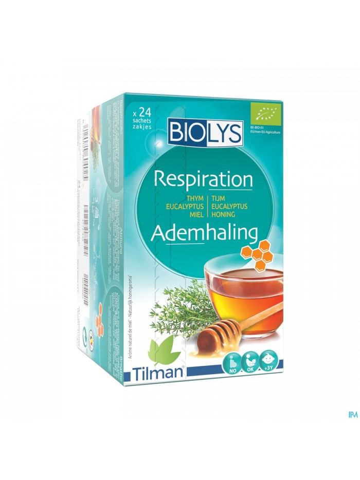 Biolys Tijm Eucalyptus Honing Zakje 24