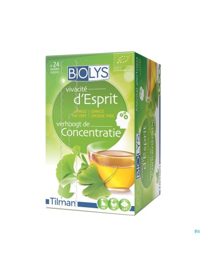 Biolys Ginkgo Groene Thee Sach 24