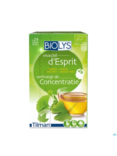 Biolys Ginkgo Groene Thee Sach 24