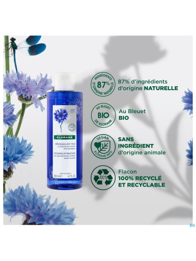 Klorane Visage Bleuet Demaquillant Yeux 200ml