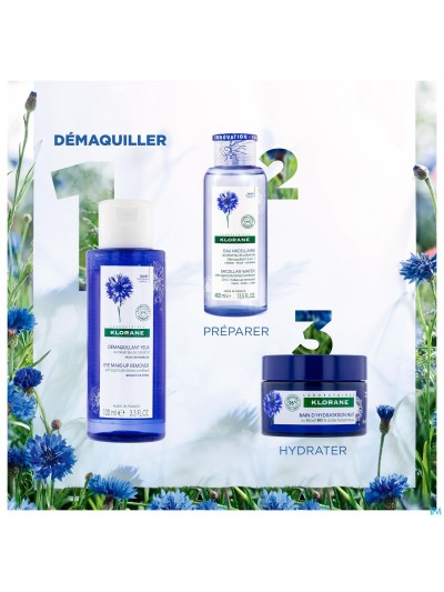 Klorane Gezicht Korenbloem Demaquill. Ogen 200ml