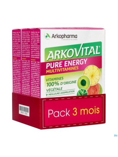 Arkovital Pure Energy 3maand Tabl 3x30