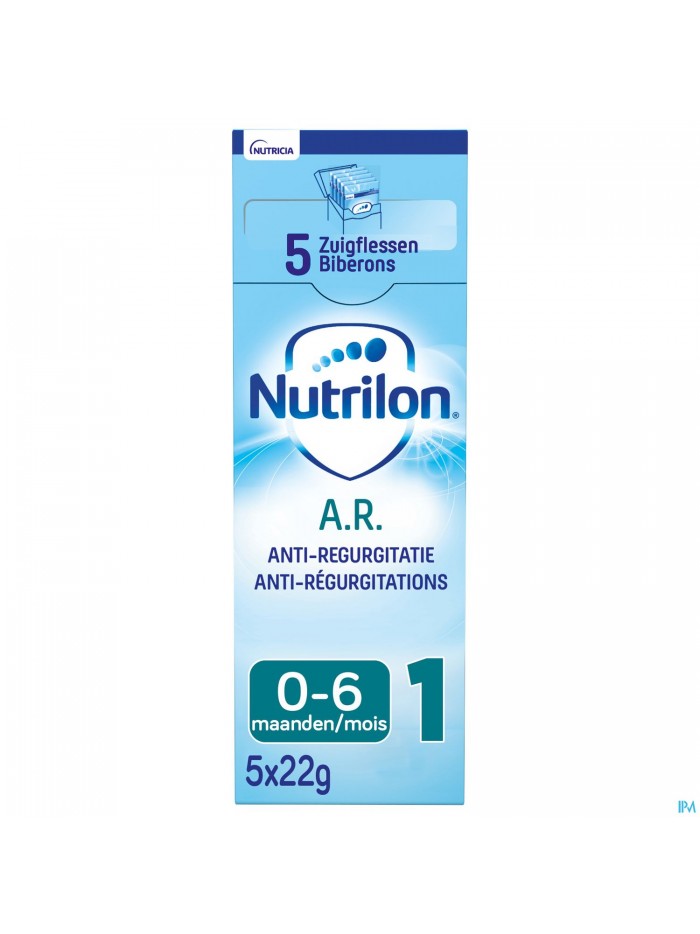 Nutrilon AR 1 Zuigelingenmelk voor maagreflux baby 0-6 maanden 5x22g
