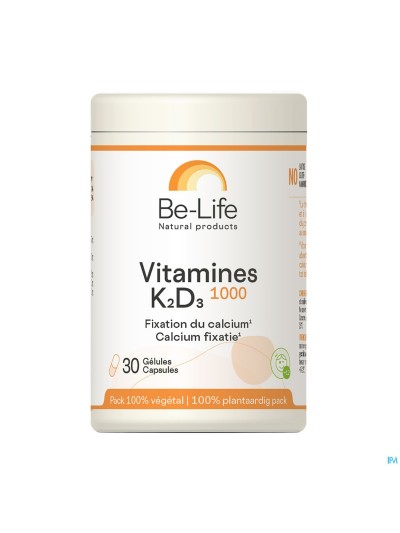 Vitamines K2 D3 1000 Be Life Caps 60