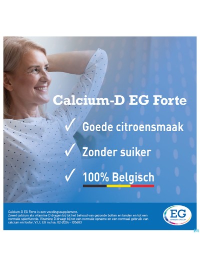 CALCIUM-D FORTE EG Citron 90 comp à croq 1000mg/800UI