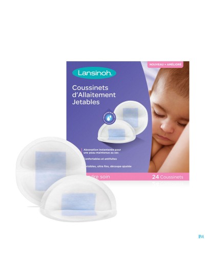 Lansinoh Coussinets Allait. Jet. Blue Lock Core 24