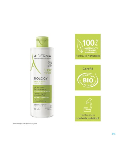 Aderma Biology Micellaire Water Dermatolog. 400ml