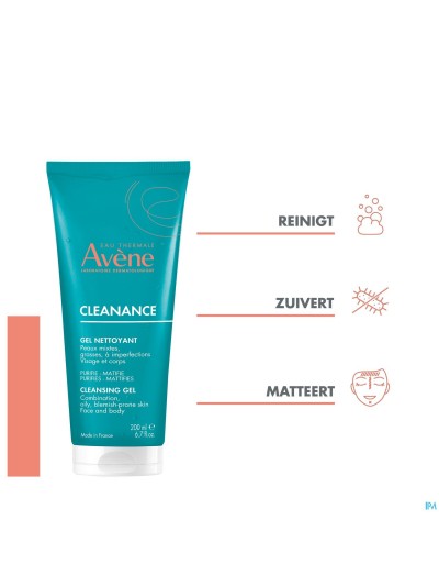 Avene Cleanance Gel Nettoyant Tube 200ml