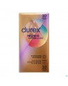 Durex Nude Extra Lube Preservatifs 10