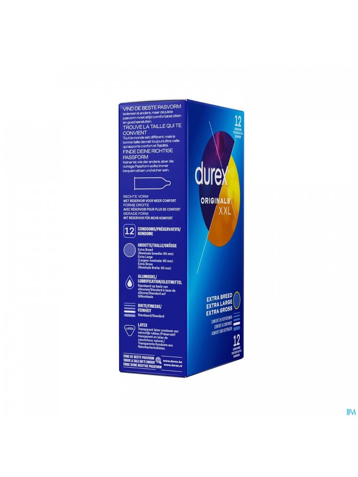 Durex Originals Xl Preservatifs 12