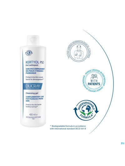 Ducray Kertyol Pso Gel Nettoyant 400ml
