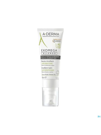 Aderma Exomega Allergo Balsem Emolierend Tube 40ml