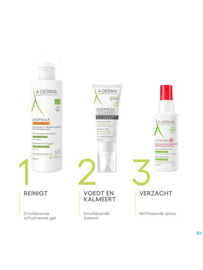 Aderma Exomega Allergo Balsem Emolierend Tube 40ml