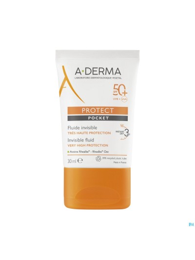 Aderma Protect Pocket Fluide Onzichtbare Ip50+30ml