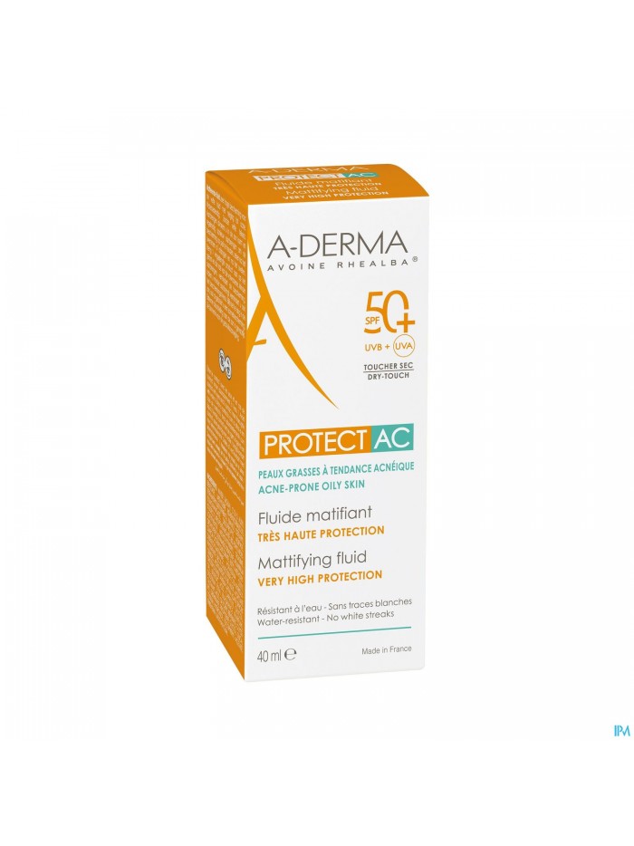 Aderma Protect Ac Fluide Matterend Spf50+ 40ml