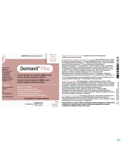 Dormavit Plus Caps 60