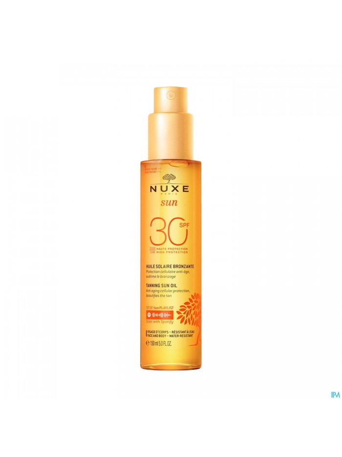 Nuxe Sun Huile Solaire Or Spf30 150ml