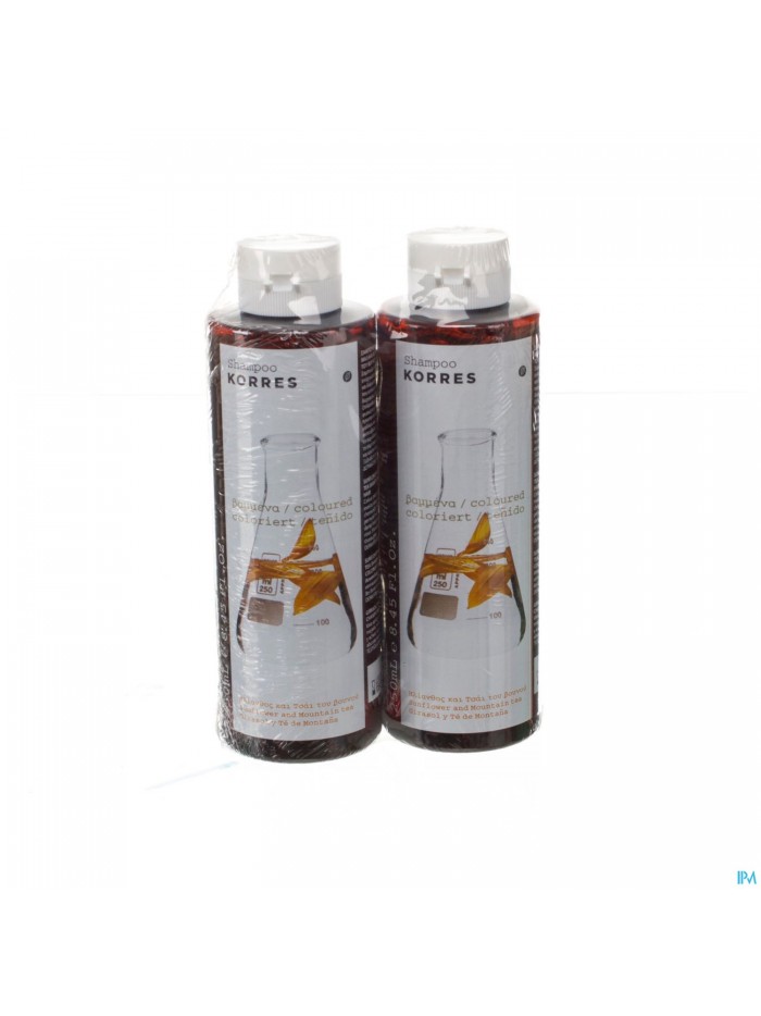 Korres Kh Shampoo Sunflower&tea 2x250ml Promo
