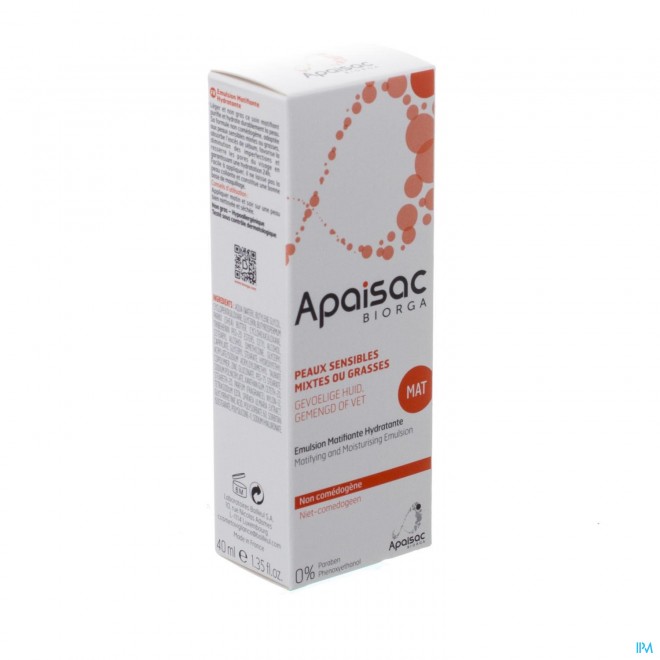 Apaisac Biorga Emulsie Matifierend Hydra 40ml