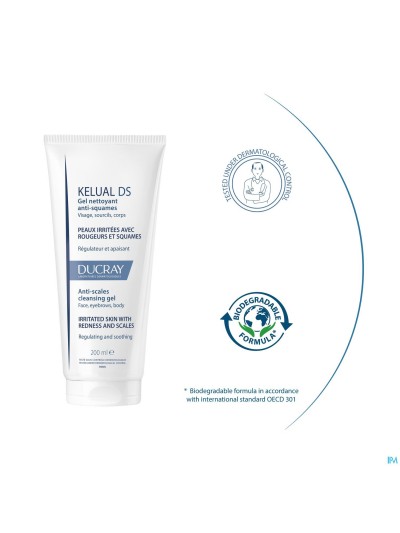Ducray Kelual Ds Reinigingsgel A/schilfers200ml Nf