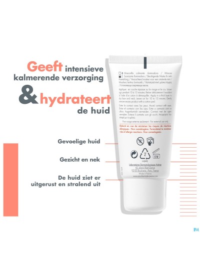 Avene Essentiels Verzacht. Hydraterend Masker 50ml
