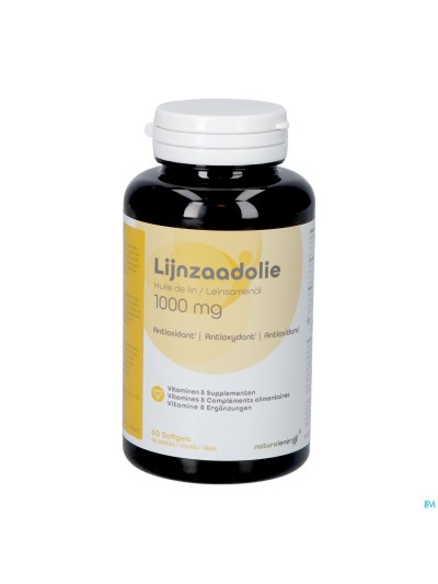 Lijnzaadolie Natural Energy Caps 60