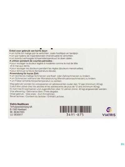 Brufen 400mg Filmomh Tabl 20 X 400mg