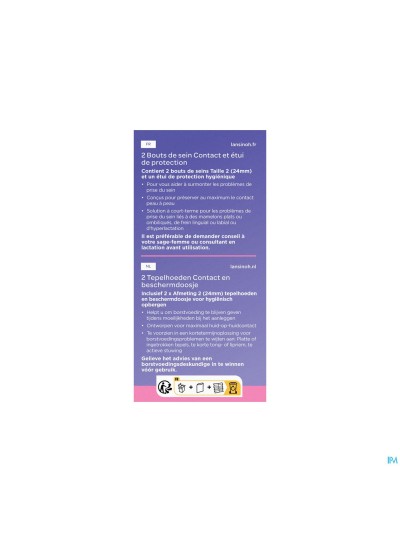 Lansinoh Tepelhoedjes T2 2 + Beschermdoos