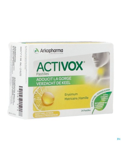 Activox Miel-Citron Ss Past 24 - Vente en ligne