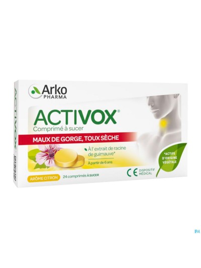 Activox Miel-Citron Ss Past 24 - Vente en ligne