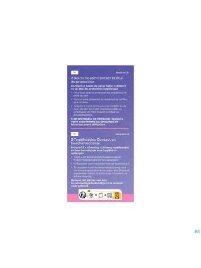 Lansinoh Bout Seins T1 2 + Etui Protection