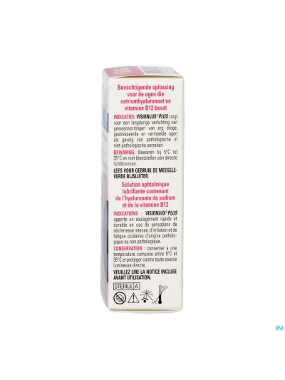 Visionlux Plus Oogdruppels Fl 1 X 10ml