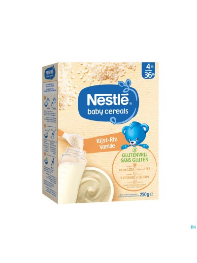 Nestle Baby Cereals Riz Vanille S/gluten 250g