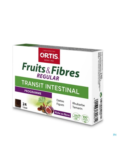 Ortis Vruchten & Vezezels Regular Blokjes 24