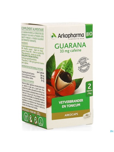 Arkogelules Guarana Bio Caps 40