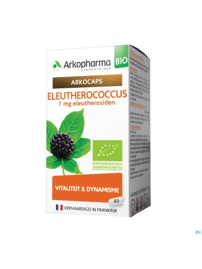 Arkogelules Eleutherocoque Bio Caps 40
