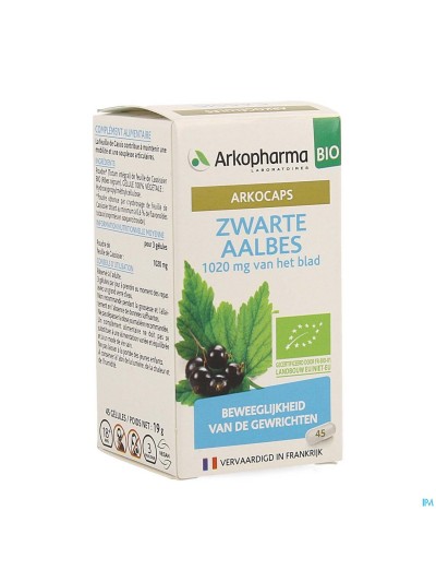 Arkocaps Zwarte Aalbes Bio Caps 45 Nf
