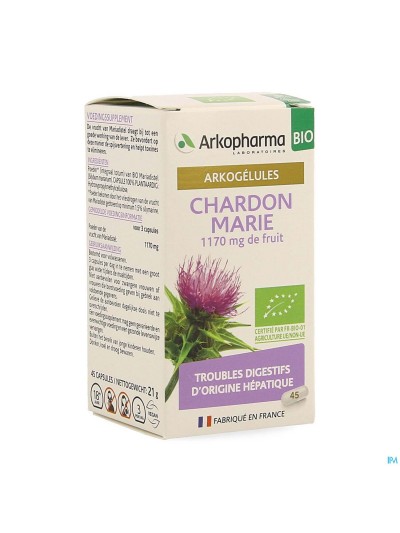 Arkocaps Mariadistel Bio Caps 45 Nf