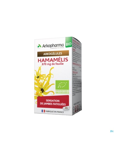 Arkogelules Hamamelis Bio Caps 45 Nf