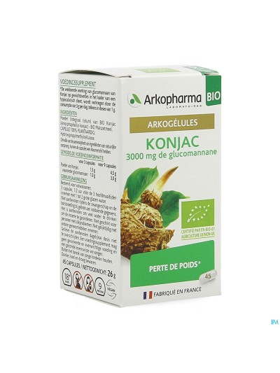 ARKOGELULES KONJAC BIO 45 CAPS NF