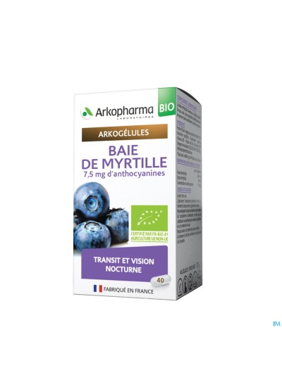 Arkogelules Myrtille Baie Bio Caps 40 Nf