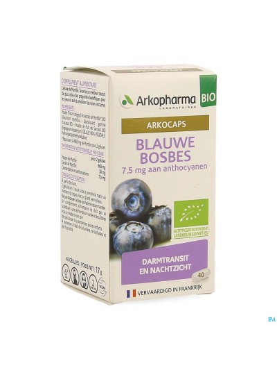 Arkogelules Myrtille Baie Bio Caps 40 Nf