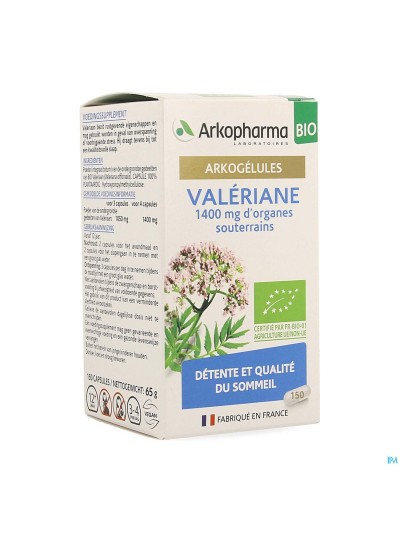 Arkogelules Valeriane Bio Caps 150 Nf